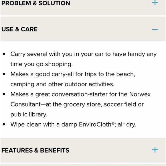 Norwex Reusable Grocery Bag with BacLock Set of 3 NWOT - Picture 5 of 10